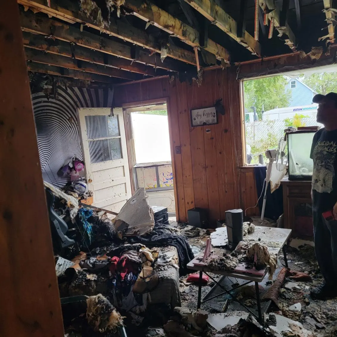 Prepare fire damage house NY